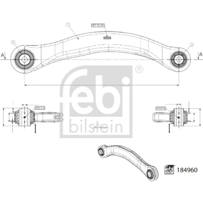 Afbeelding van Febi Bilstein Draagarm 184960