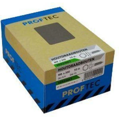 Afbeelding van Proftec Tap Bout DIN933 8.8 verzinkt M6X50mm 25 stuks