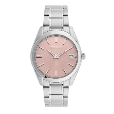 Afbeelding van Seiko SUR523P1 staal zilverkleurig roze, saffierglas 40,2 mm