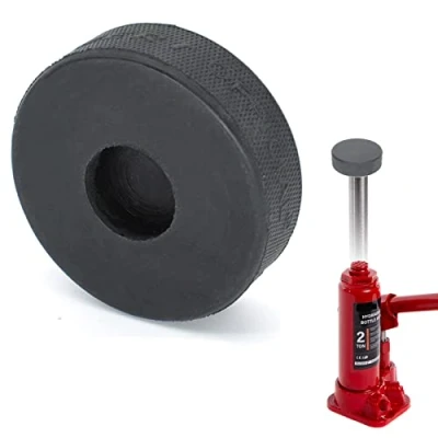 Afbeelding van Fles Jack Rubber Pad Anti Slip Adapter Ondersteuning Blok Autolift Tool Voor De Meeste 2 Ton Jacking Punten Universele Reparatie