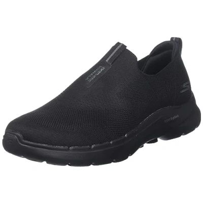 Afbeelding van Skechers Performance GO WALK 6 Sportieve wandelschoenen, Heren, Maat: 47, Black Textiel