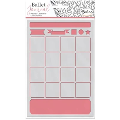 Afbeelding van Aladine Bullet Journal Stencil A5 Kalender