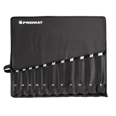 Afbeelding van Promat 22 delige ringsteeksleutel set in roltas 6 36mm 4000823726