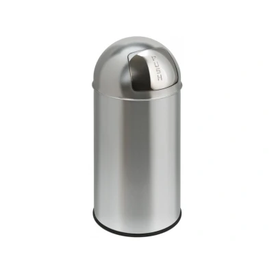 Afbeelding van Afvalbak 40ltr Eko Pushcan mat RVS