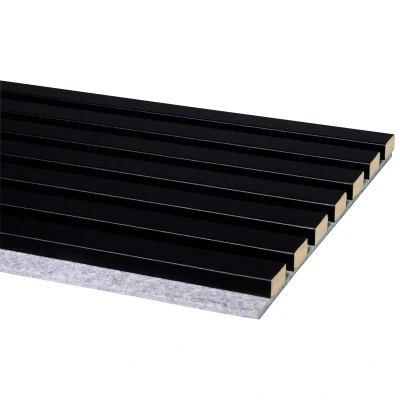 Afbeelding van Cando decowall acoustic zwart 260x30cm 2 stuks