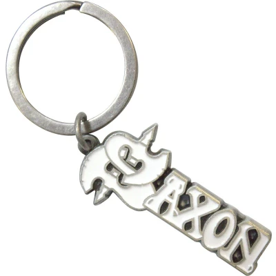 Afbeelding van Saxon White Logo Sleutelhanger
