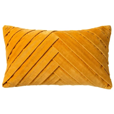 Afbeelding van Dutch Decor FEMM Sierkussen 30x50 cm velvet effen kleur Golden Glow geel