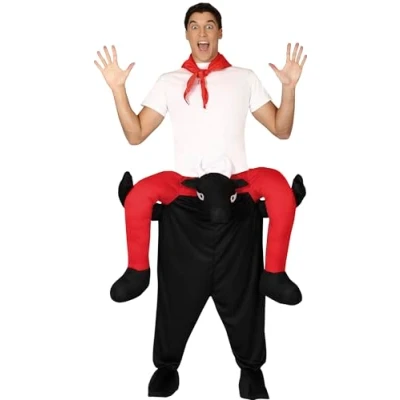 Afbeelding van Fiestas Guirca Verkleedpak Stier Polyester Zwart Maat L