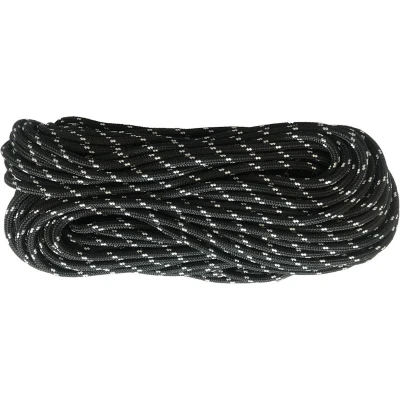 Afbeelding van Touw op rol 5mm 250 meter Zwart/wit