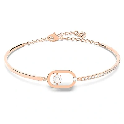 Afbeelding van Swarovski 5472382 Sparkling Dc Bracelet Oval Rosékleur Armband Medium