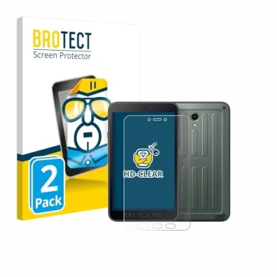 Afbeelding van BROTECT (2 Stuks) Schermbeschermer voor Samsung Galaxy Tab Active5 (Portret Modus) Screen Protector Transparant