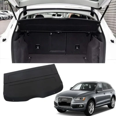 Afbeelding van Auto Intrekbare Kofferbak Pakket Plank Voor Audi Q5 2009 2017,Privacy Panel Vervanging Shield Cargo Gordijn Bagage Schaduw Organizer
