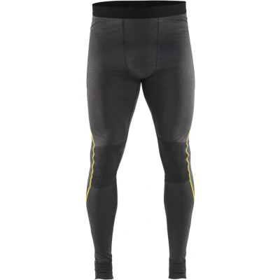 Afbeelding van Blaklader Lange onderbroek 100% merino XLIGHT 1844 1734 Donkergrijs/Geel S