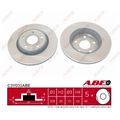 Afbeelding van ABE Remschijven C3Y031ABE