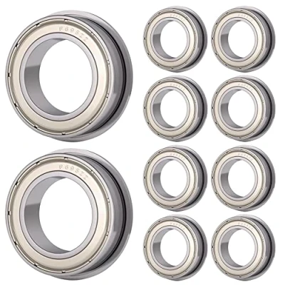 Afbeelding van ANGEEK 10 stuks F695 ZZ flenskogellager 5 mm x 13 4 dubbel beschermde groefkogellagers voor VORON Mobius 2/3 3D printer, doe het zelf, motoren, printers, verschillende mechanische apparaten, enz