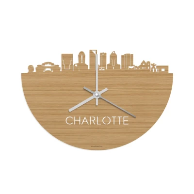 Afbeelding van Skyline Klok Charlotte Bamboe