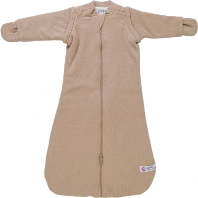 Afbeelding van Babyslaapzak Lodger Sleeves Nomad Rib Beige 50 / 62 cm