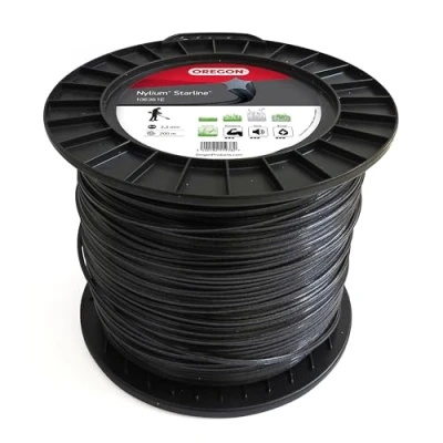 Afbeelding van Oregon Nylium Stervormig Maaidraad voor Grastrimmers en Bosmaaiers, Vijf Snijkanten Schone Afwerking, Hoogwaardig Heavy Duty Nylon, Past Op Benzine Grastrimmers, 3,3mm 200m (‎106361E)