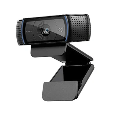 Afbeelding van Logitech, C920 HD Pro webcam, Full 1080p videogesprekken en opname, dubbele stereo audio, stream gaming, twee microfoons, klein, wendbaar, verstelbaar, zwart (vernieuwd)