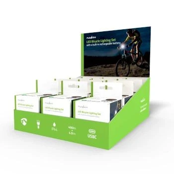Afbeelding van Fietslamp Batterij Gevoed 5 V DC 3 W Incl. batterij(en) Oplaadbaar 400 lm 4.5 100