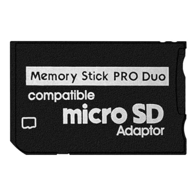 Afbeelding van DUEQID PSP Memory Stick Adapter, Micro SD naar PRO Duo MagicGate kaart Compatibel met Sony Camera, Handycam, Mobiele Telefoon &amp; 1000/2000/3000