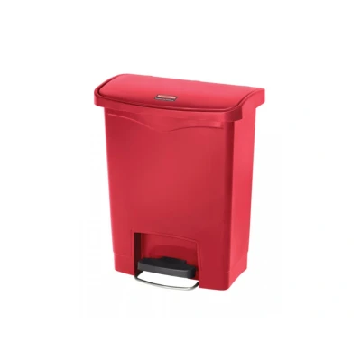 Afbeelding van Rubbermaid Slim Jim Front Step Rood Inhoud: 30 liter