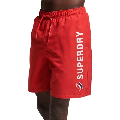 Afbeelding van Superdry Zwemshorts, Heren, Maat: Small, Risk red
