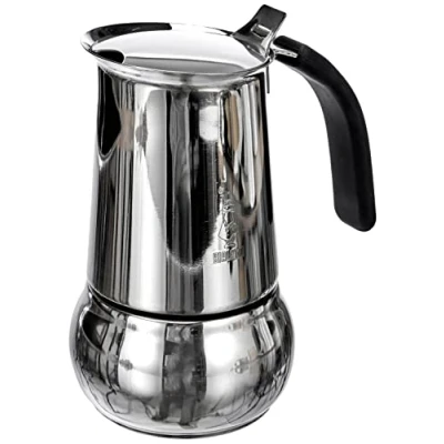 Afbeelding van Bialetti Kitty New 6 kops bachiliet roestvrijstalen koffiepot