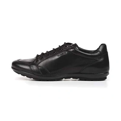 Afbeelding van Geox Symbol Sportieve veterschoenen, Heren, Maat: 39, Black Leer