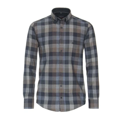 Afbeelding van Casa Moda Casual Fit Overhemd groen, Ruit