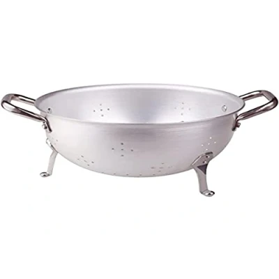 Afbeelding van Agnelli 3 voet Vergiet Aluminium Halve Bal Enkel, 2 RVS Handgrepen, Zilver