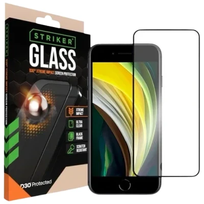 Afbeelding van Striker D3O Xtreme Impact Glass Screen Protector Black Frame Apple iPhone 13 Pro Max/14 Plus