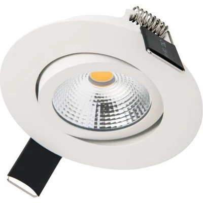 Afbeelding van LED MIDI Inbouwspot Noah Rond Zwart Warm Wit Niet Dimbaar 3.3W Integral