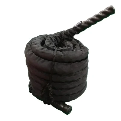 Afbeelding van Toorx Fitness Battle Rope met Nylon Omhulling Grijs Kunststof