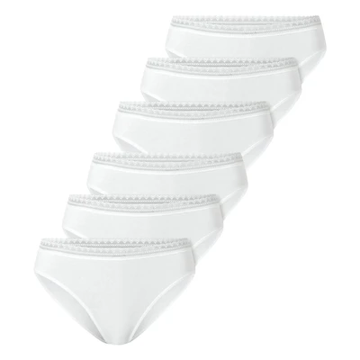 Afbeelding van Schiesser 6ER PACK Stretch Slip, Dames, Maat: 38, Weiß