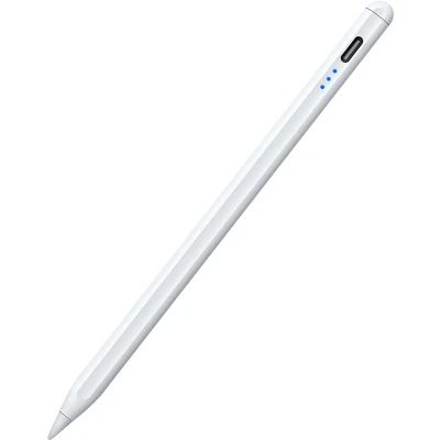Afbeelding van Bluetooth stylus pen geschikt voor iPad, iPad Mini, Pro met Palm rejection en Tilt functie Magnetische (vanaf 2018) Wit