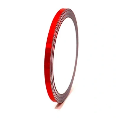 Afbeelding van 10 meter Hologram decoratieve Strips Crafting meubels auto motorfiets modelbouw Deco zelfklevende DIY waterdicht (5mm breedte, Rood)