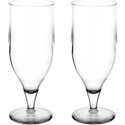 Afbeelding van Cocktailglazen Tulp Kunststof 33cl Transparant 2 Stuks