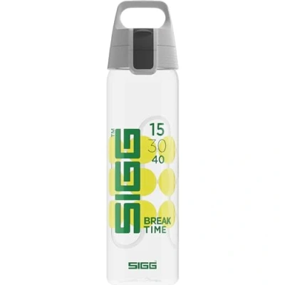 Afbeelding van SIGG Tritan Renew drinkfles Total Clear One MyPlanet Tennis Koolzuurhoudende dranken geschikt Vaatwasmachinebestendig Fruitzeef Lekvrij BPA vrij Transparant 0,75L