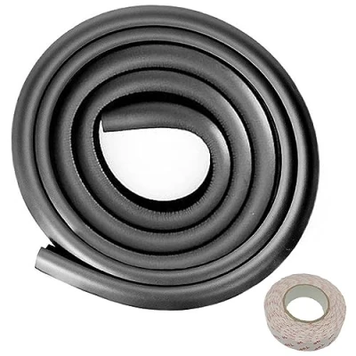 Afbeelding van TUKA i AKUT 2,5 meter Rand Bescherming Hoekbescherming L Vormige, Extra Dikker Anti aanrijding Gewatteerde van Tafel/Meubel, Foam Stootkussen Stootrand Kinderen Veiligheid, Zwart TKD7000 250cm