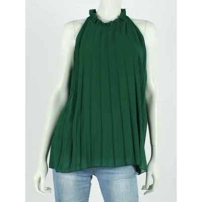 Afbeelding van Top Iris Plissé Groen One Size