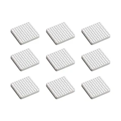 Afbeelding van Metafranc meubelpads zelfklevend schokdempend &amp; geluiddempend / meubelonderzetters voor gevoelige vloeren vloervriendelijke EVA pads beschermende buffers 28 x mm (9 Stuk) wit