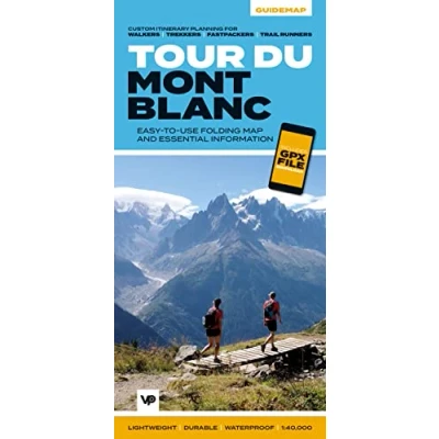 Afbeelding van Tour du Mont Blanc: Easy to use folding map and essential information, with custom itinerary planning for walkers, trekkers, fastpackers trail runners: 1