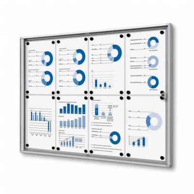 Afbeelding van Vergrendelbaar Notitiebord Indoor Economy 8x A4
