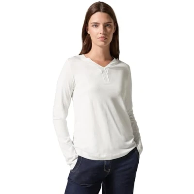 Afbeelding van Cecil Longsleeve, Dames, Maat: Large, Weiß