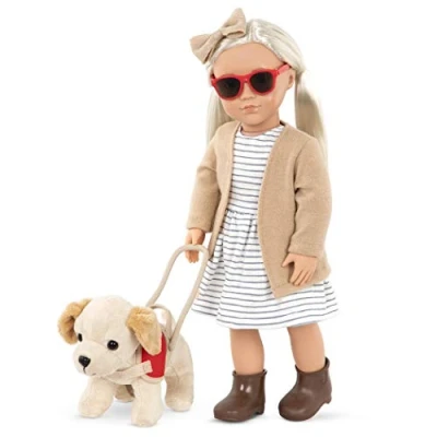 Afbeelding van Pop 46 cm Met hond Marlow