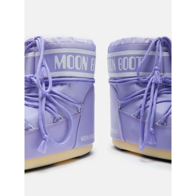Afbeelding van Moon Boot ICON LOW Snowboots, Dames, Maat: 36 38, Lilac Imitatieleer/ textiel
