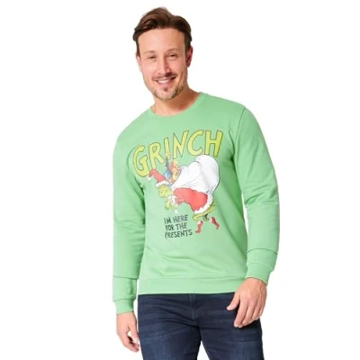 Afbeelding van Grinch Kersttrui voor heren Kerstsweatshirt S 3XL jongens Grappig gadgetcadeau (Groen, M)
