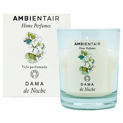 Afbeelding van Ambientair Home Perfume geurkaars voor dames, de nacht, thuis, aromatherapie, kaars in glas, binnen, brandduur 30 uur