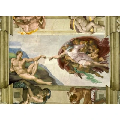 Afbeelding van Bluebird Michelangelo The creation of Adam Puzzel 4000 stukjes